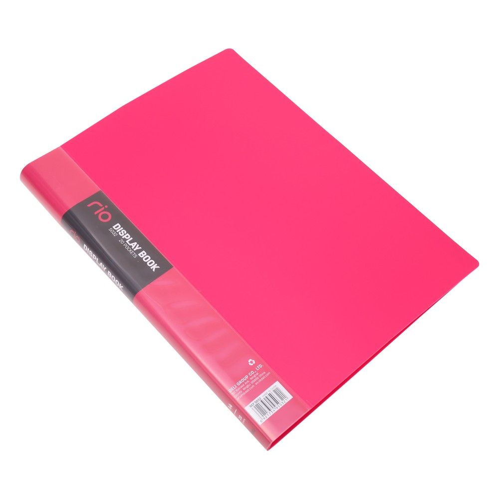 Папка с 20 джоба Deli Rio E5032, A4, PP, цикламена