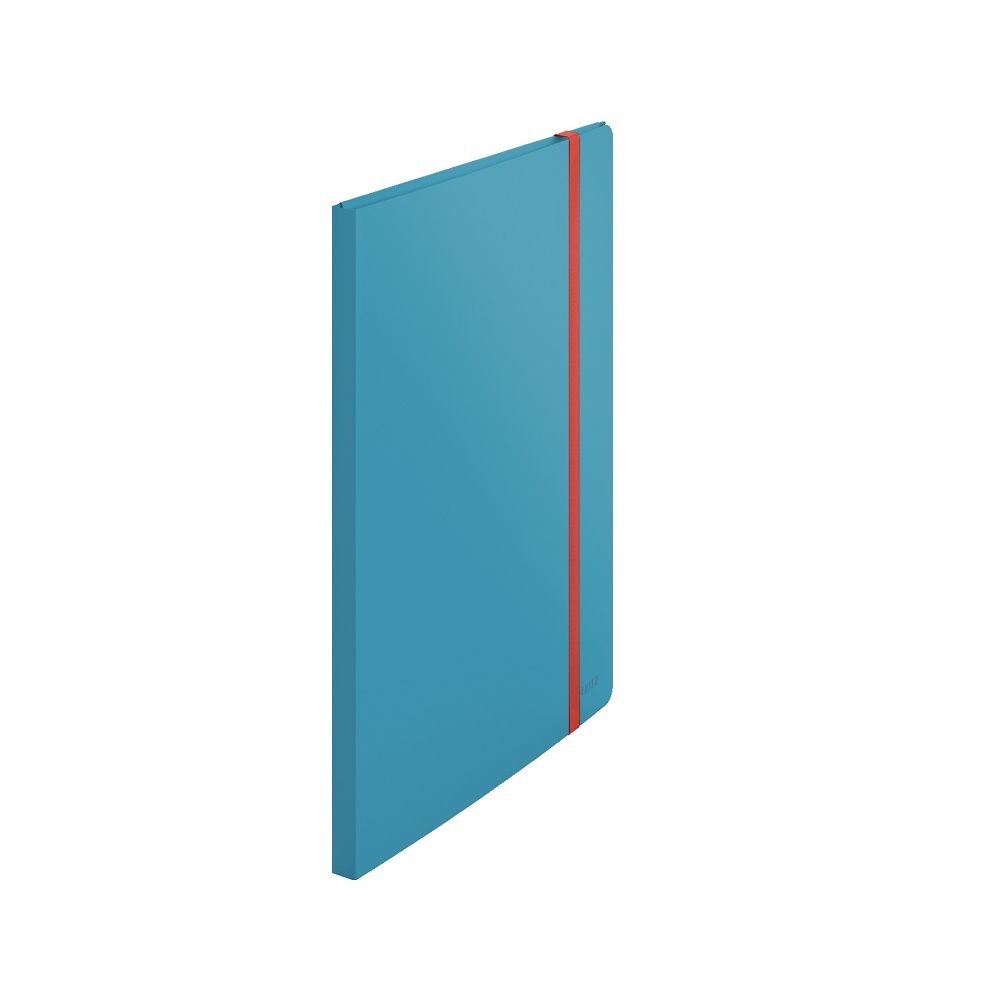 Папка с 20 джоба и ластик LEITZ Cosy, A4, рециклируем PP, синя