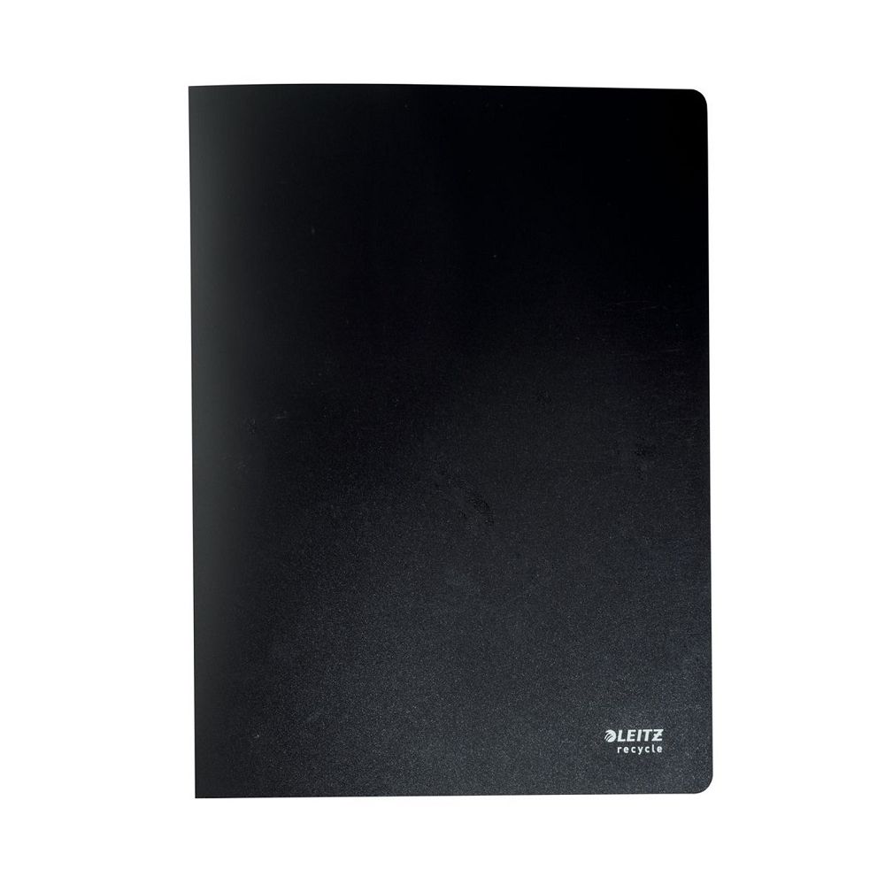 Папка с 20 джоба LEITZ Recycle, A4, рециклиран РР, черна