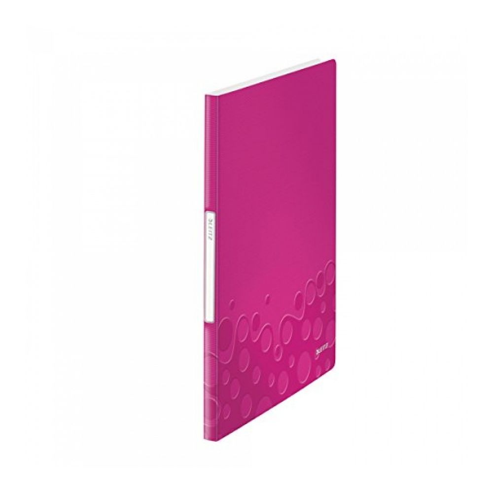 Папка с 20 джоба LEITZ WOW, A4, PP 500 mic, цикламена