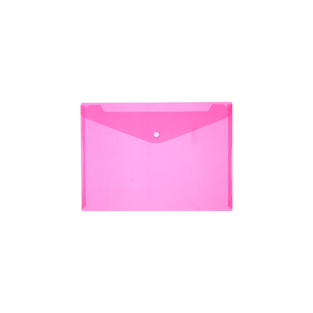 Папка с копче Deli AURORA E5505, A4, PP 160 mic, кристална, прозрачно червена