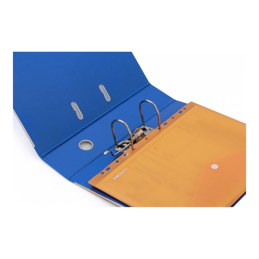 Папка с копче и европерфорация DONAU, A4, PP 200 mic, прозрачно светлосиня