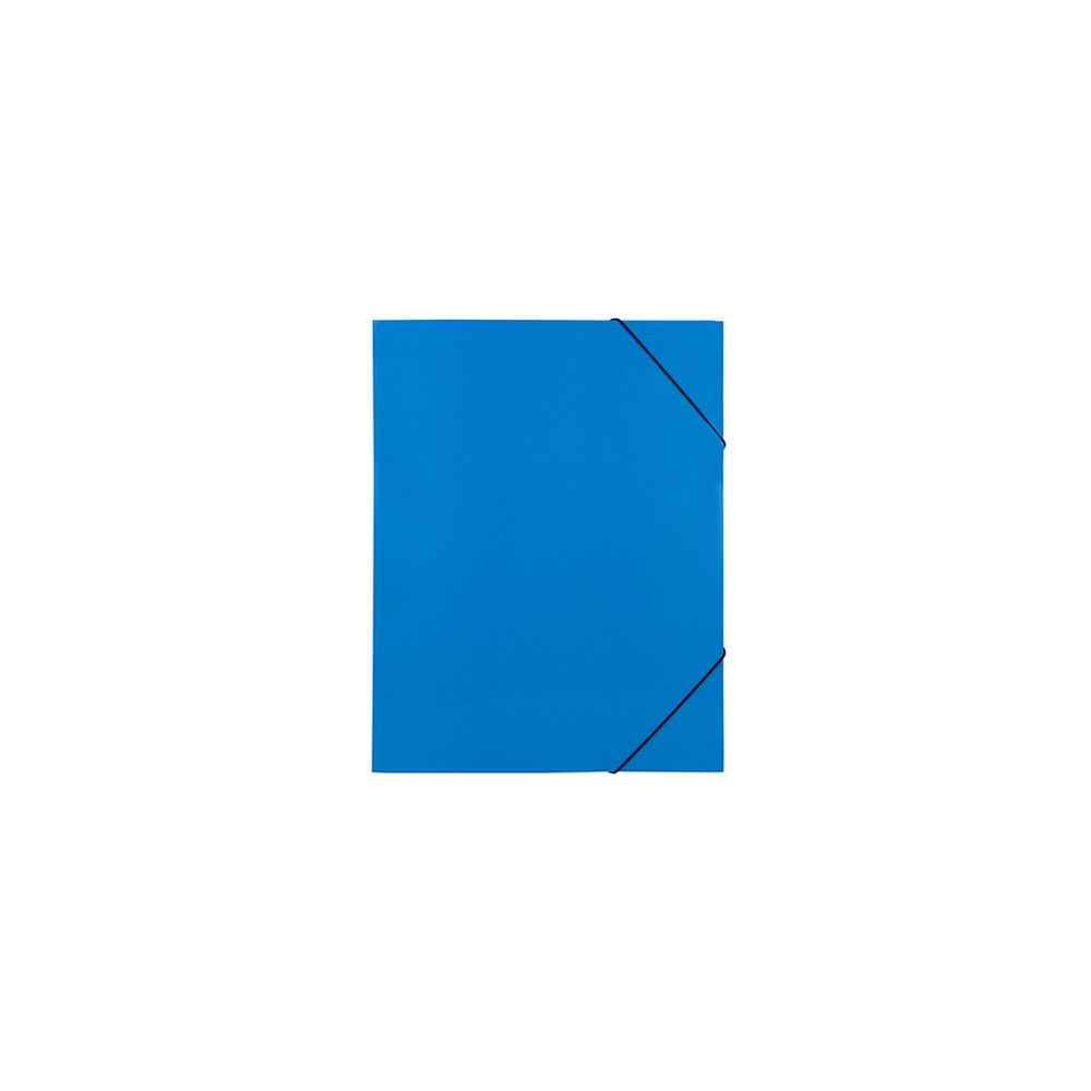 Папка с ластик RedH, A4, картон 350 г с UV лак, синя