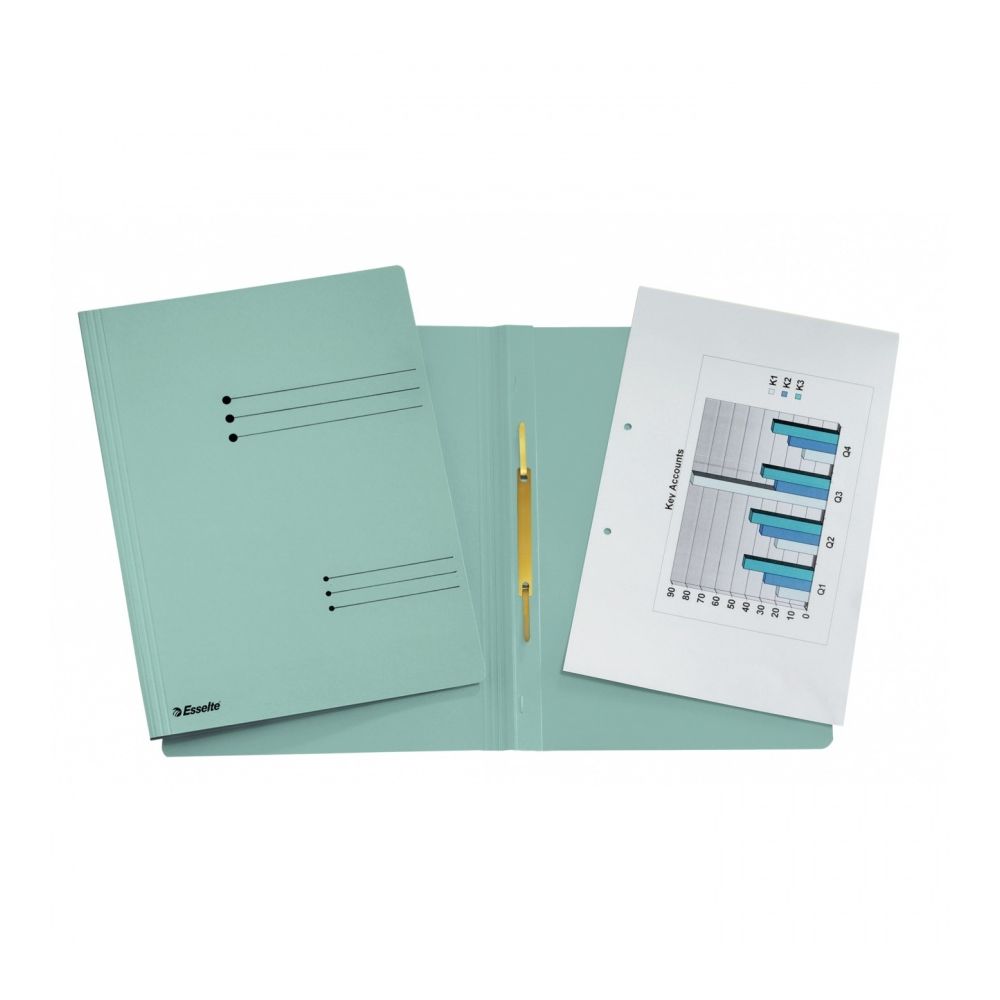 Папка с машинка Esselte, A4, Manila картон, синя