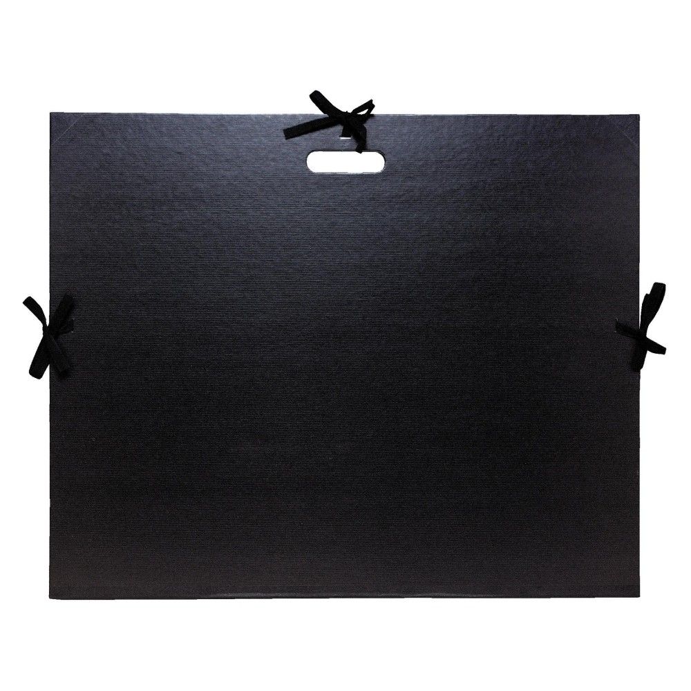 Папка за рисунки с дръжка EXACOMPTA Kraft, 590х720 мм, картон 1475 г, черна