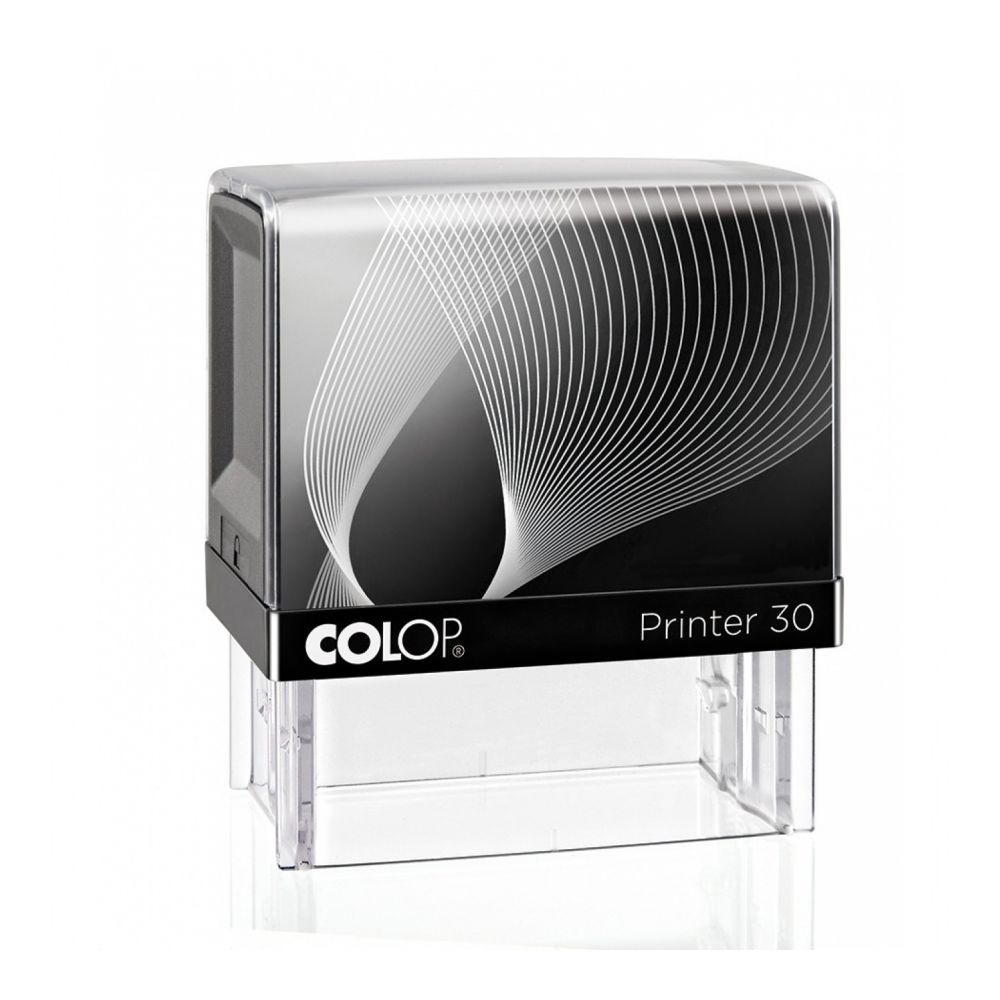 Печат Colop Printer 30, правоъгълен, 18х47 мм, черен тампон