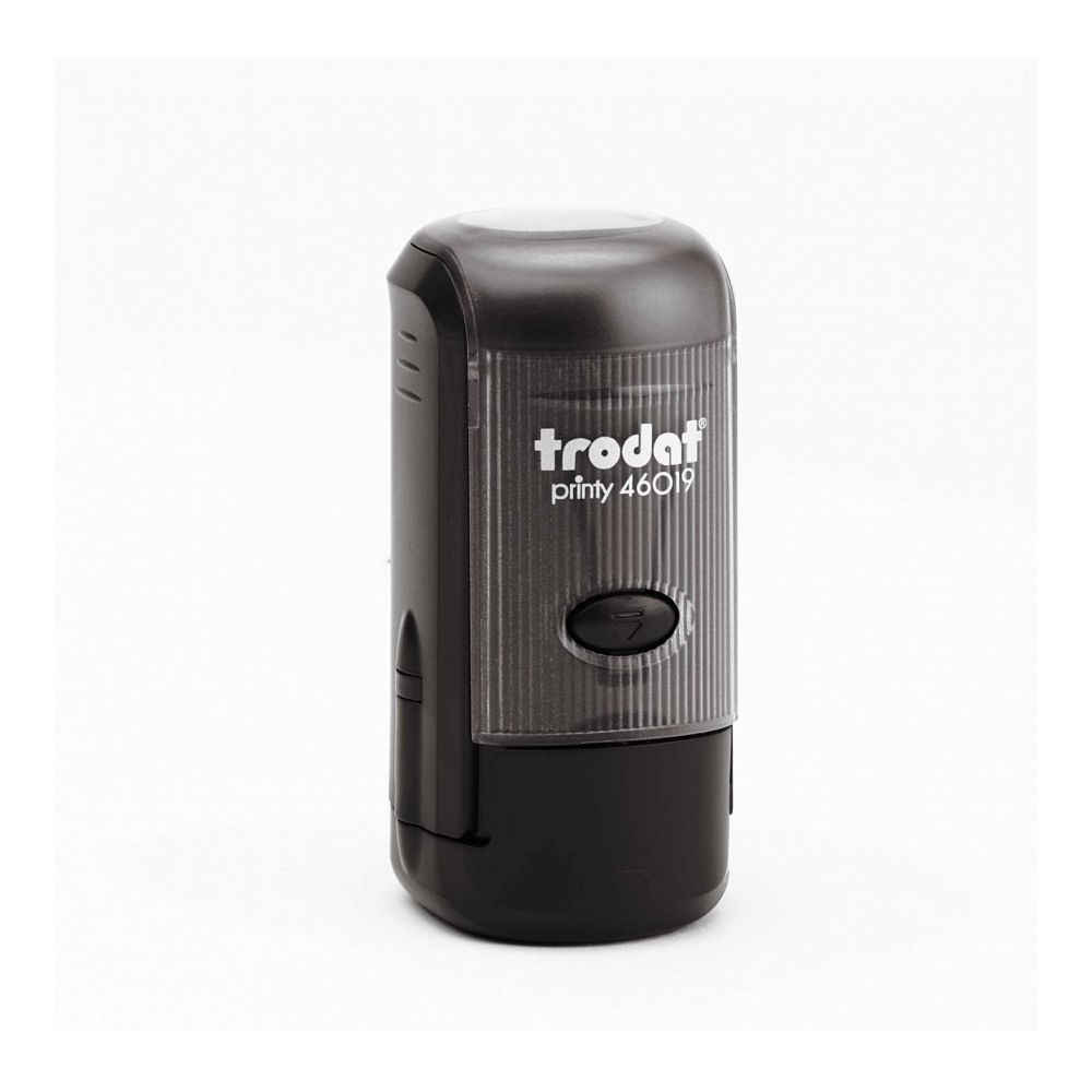 Печат Trodat Printy 46019, кръгъл, D19 мм, с капаче, син тампон