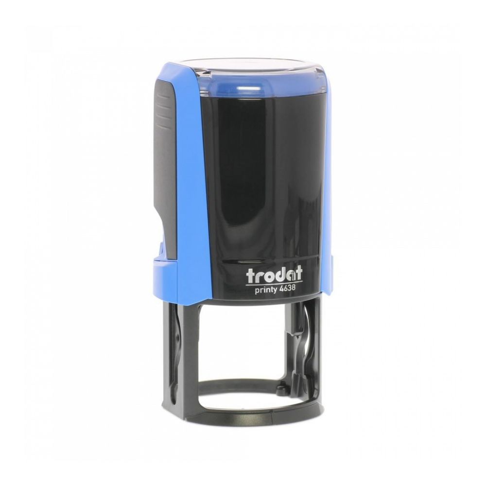 Печат Trodat Printy 4638, кръгъл, D38 мм, син тампон