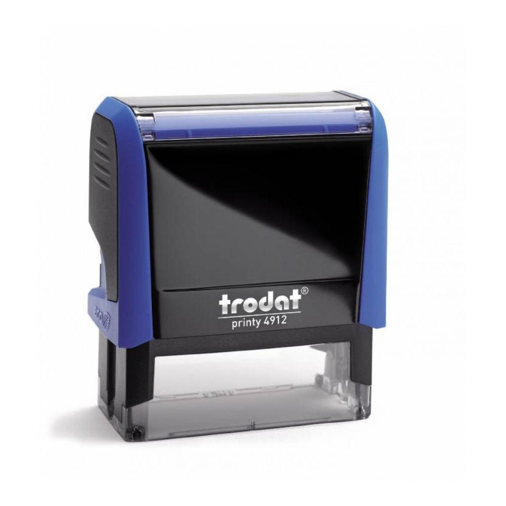 Печат Trodat Printy 4912, правоъгълен, 47х18 мм, син тампон