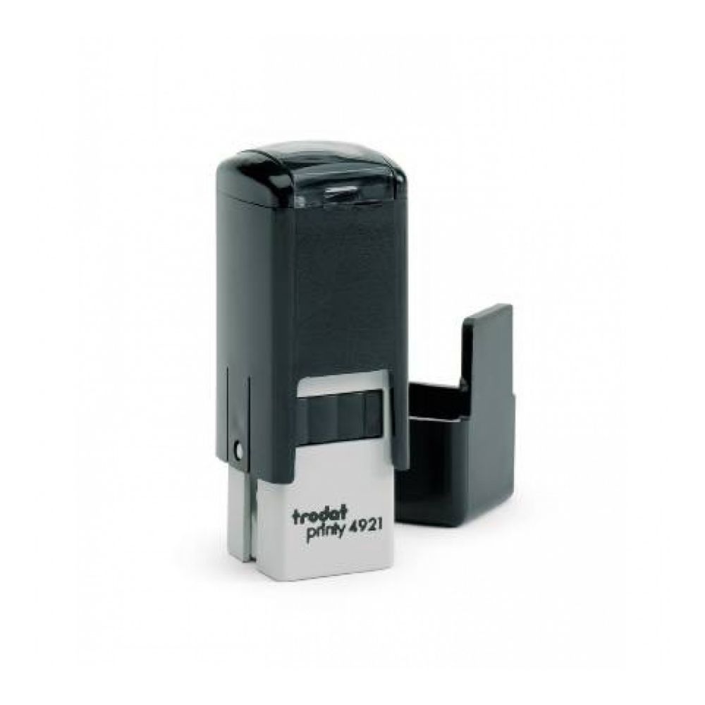 Печат Trodat Printy 4921, квадратен, 12х12 мм, с капаче, черен тампон