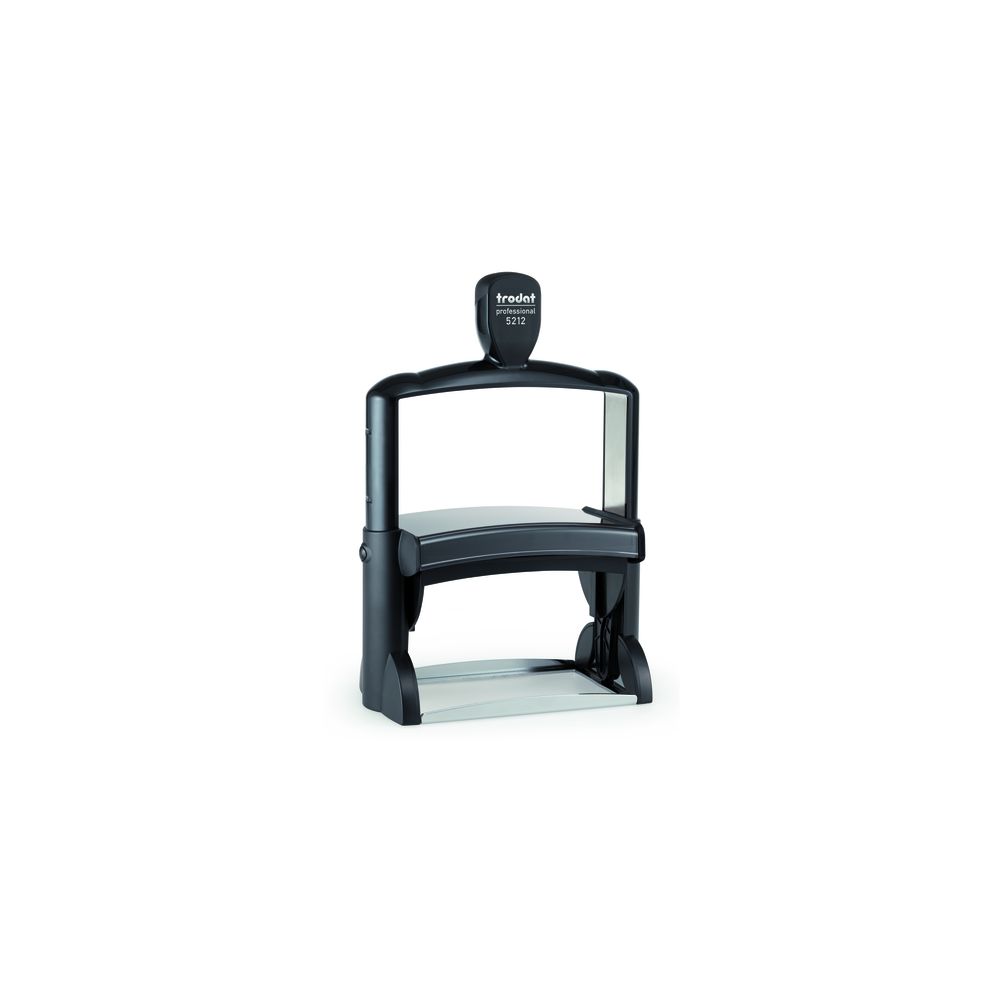 Печат Trodat Professional 5212, метален, правоъгълен, 116х70 мм, син тампон