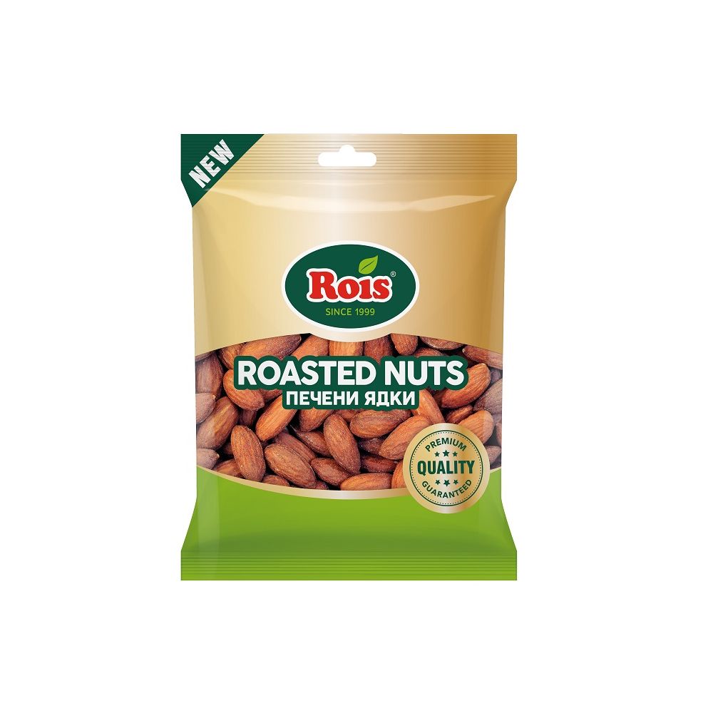 Печени ядки Rois, бадеми, пакет 140 г
