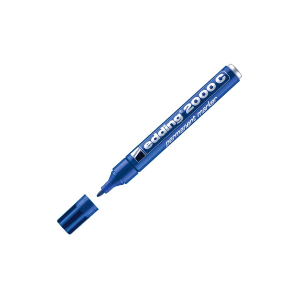 Перманентен маркер edding 2000 C, объл връх 1.5-3 мм, син