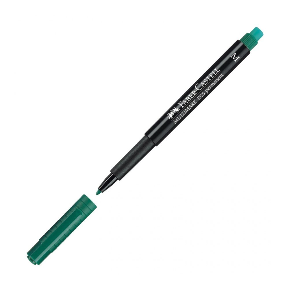 Перманентен маркер Faber-Castell 152563 OHP-M, 1 мм, зелен