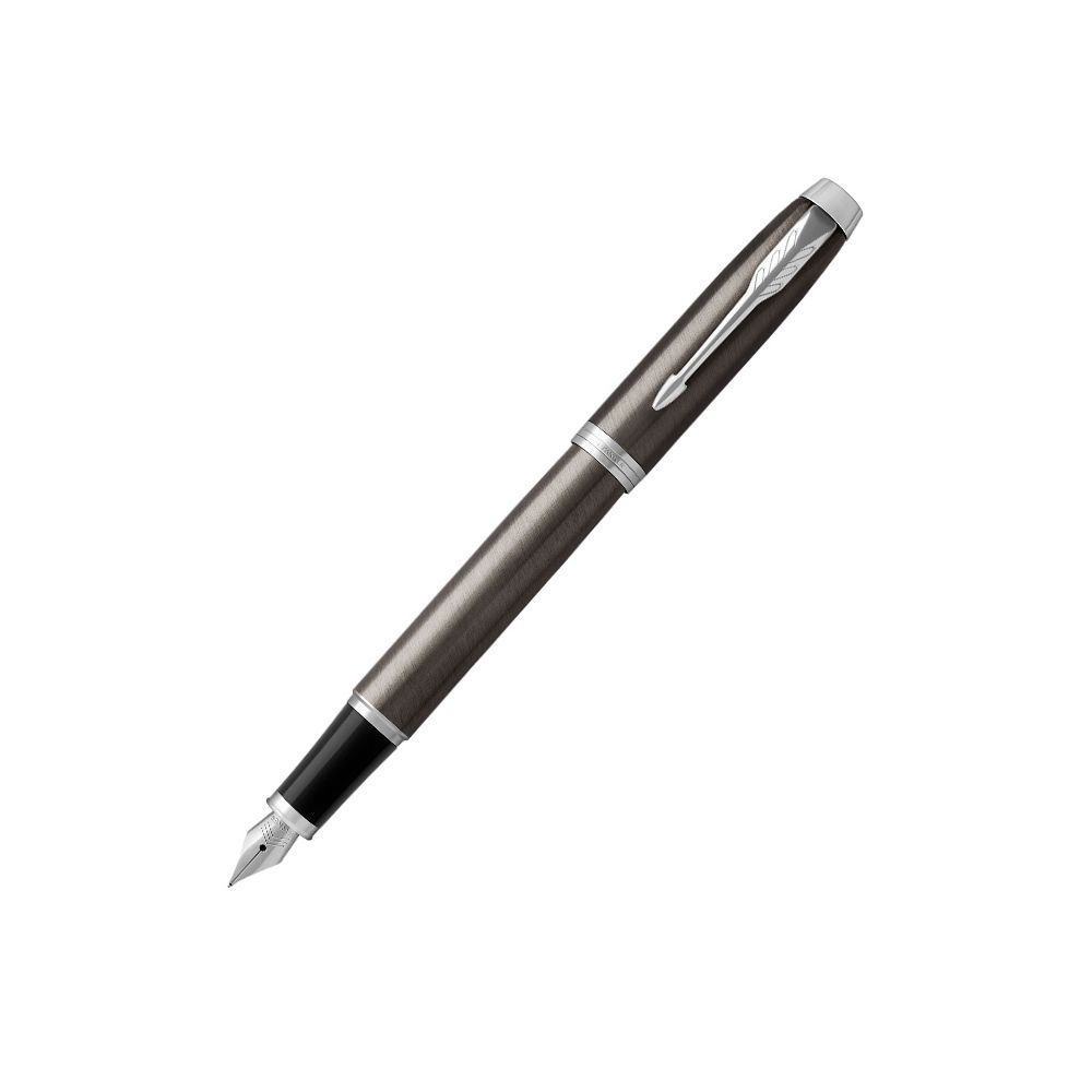 Писалка PARKER Royal IM Dark Espresso CT, месингово тяло, хромиран клип, черен