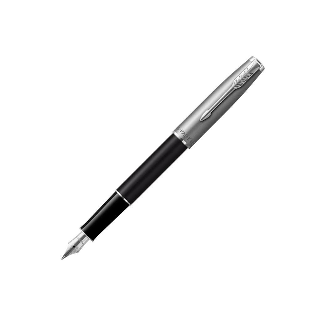 Писалка PARKER Royal Sonnet Essential Black, стоманено тяло, хромиран клип, черен