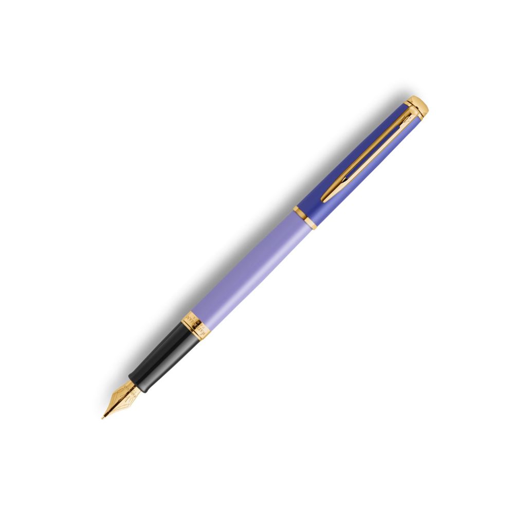Писалка Waterman Hemisphere Purple GT, стоманено тяло, позлатен клип, син