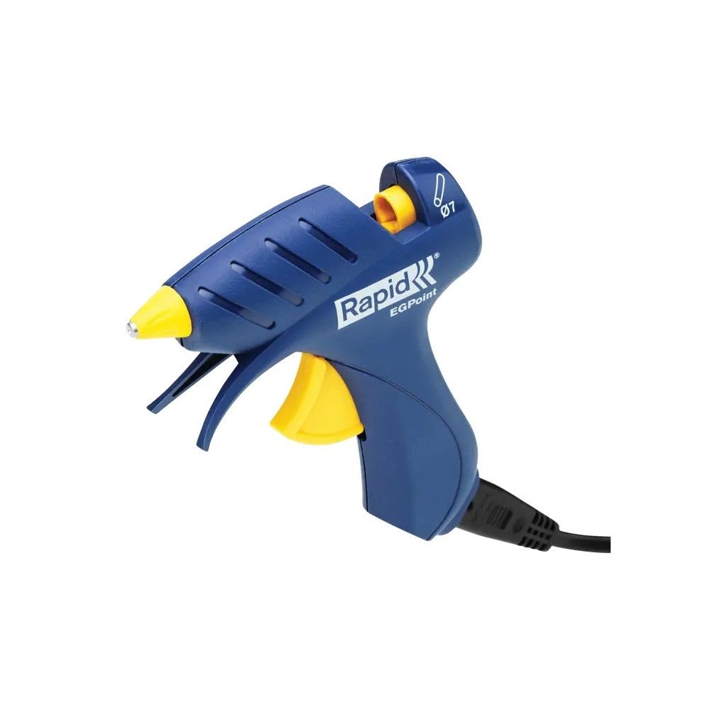 Пистолет за топло залепване RAPID EG Point D7, 10W, за лепило EVA на пръчки, D7 мм
