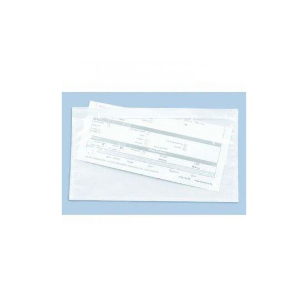 Пликове за товарителница DOKUFIX, DL, 115х240 мм, полиетиленови, прозрачни, 50 бр.