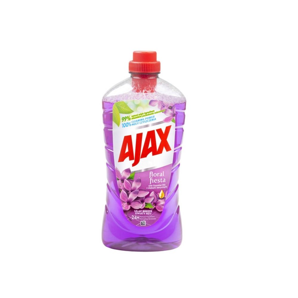 Почистващ препарат за под AJAX Lilac, аромат люляк, 1 л
