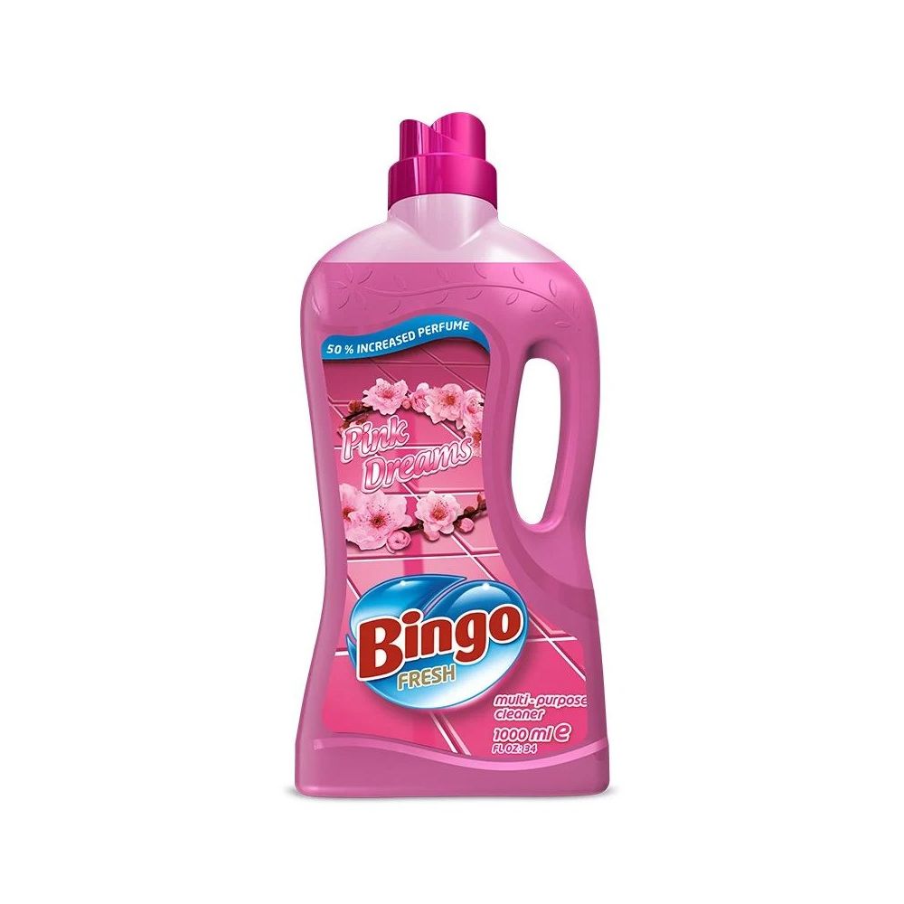 Почистващ препарат за под Bingo Fresh Pink Dream , 1 л