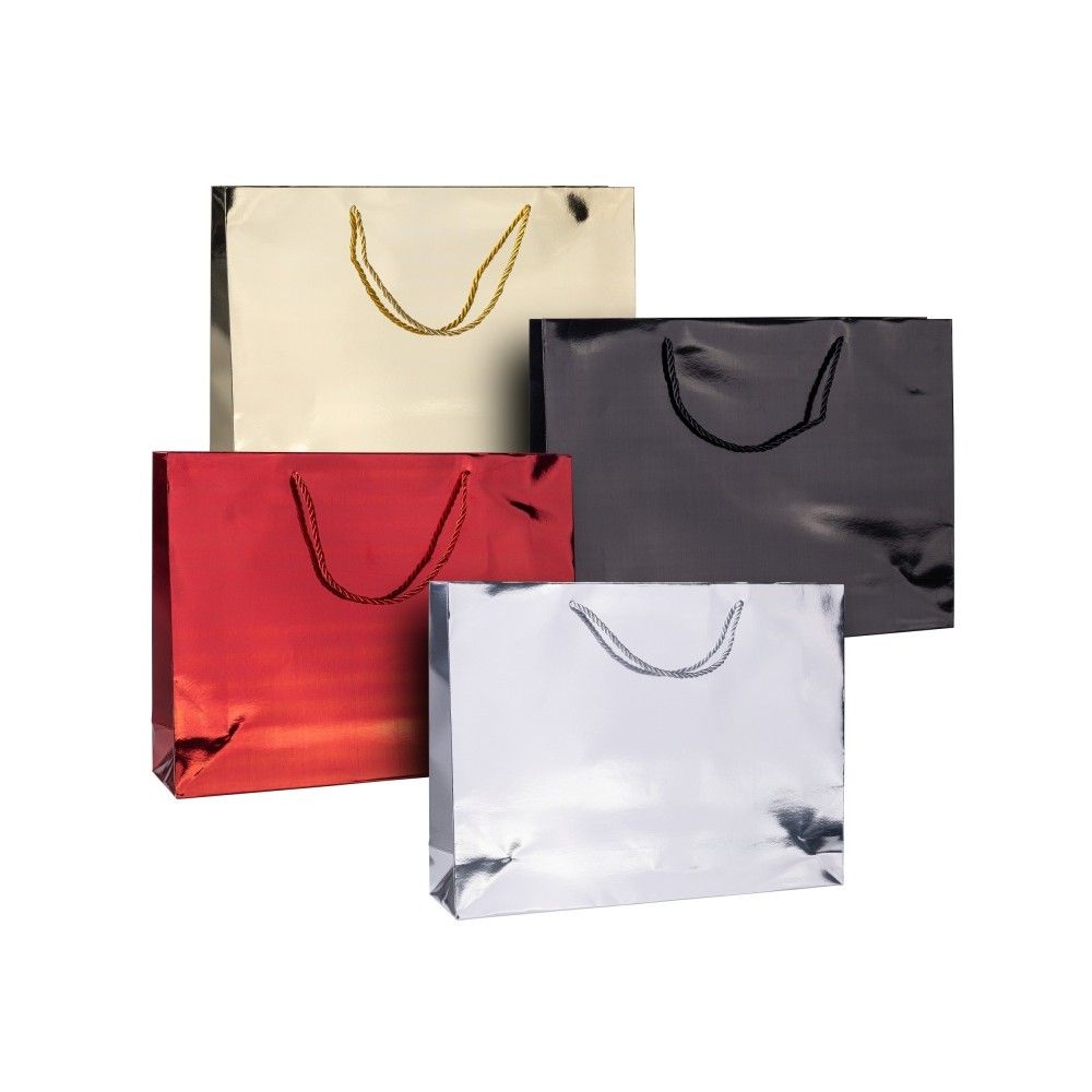 Подаръчна торбичка DONAU HOME , ламиниран картон, 210 г/кв.м, 400х300х100 мм, асорти цветове