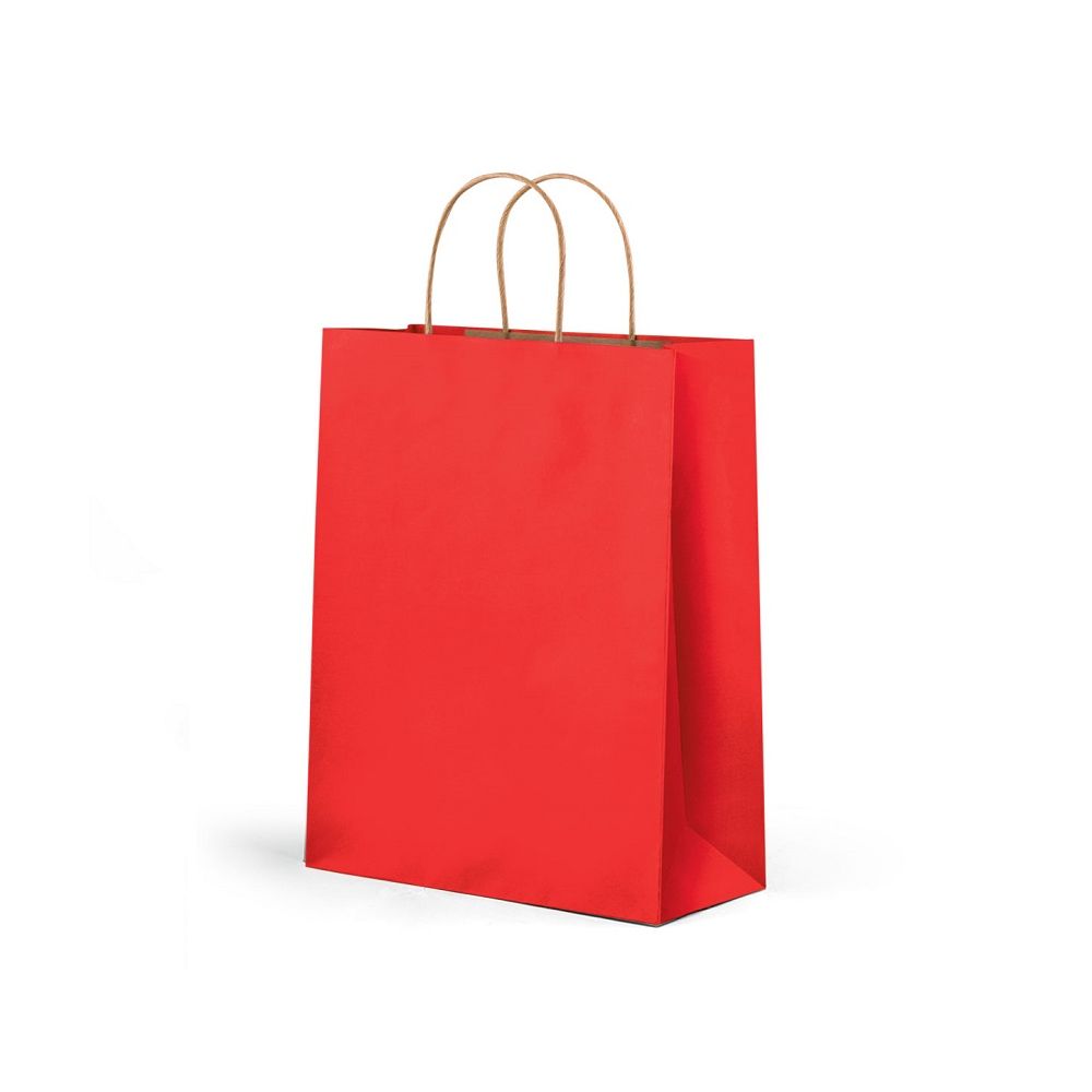 Подаръчна торбичка LASTVA Dona, еко хартия, 250x310x100 мм, червена