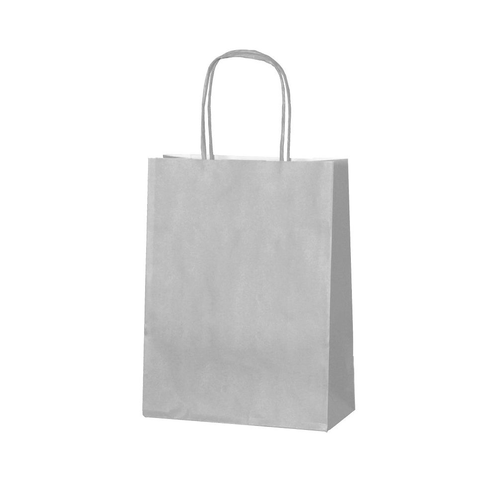 Подаръчна торбичка LASTVA Dona, еко хартия, 250x310x100 мм, сива