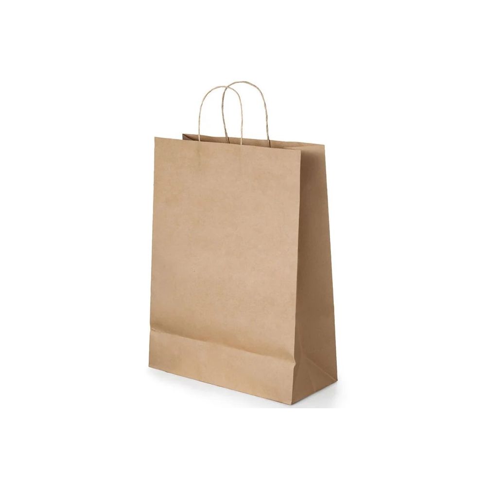 Подаръчна торбичка LASTVA Dona, еко хартия, 250x310x100 мм, натюр