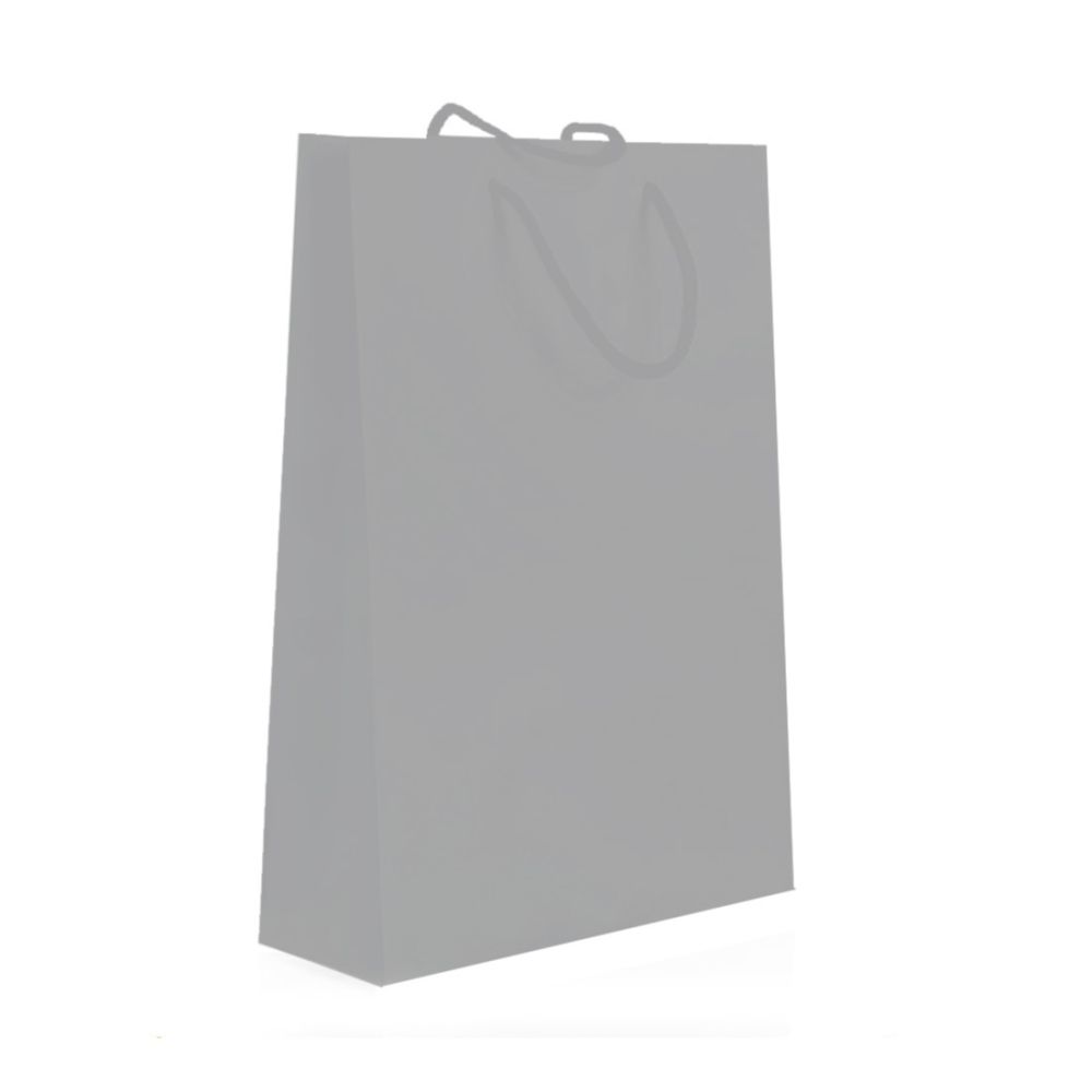 Подаръчна торбичка LASTVA, хартия, 250x380x90 мм, сива