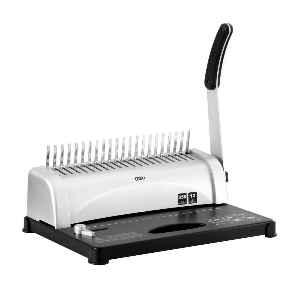 Подвързваща машина Deli E3870, за пластмасови спирали, до 350 л.