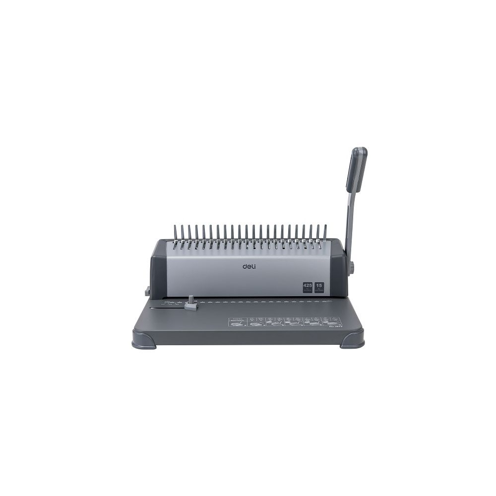 Подвързваща машина Deli E3872, за пластмасови спирали, до 425 л.