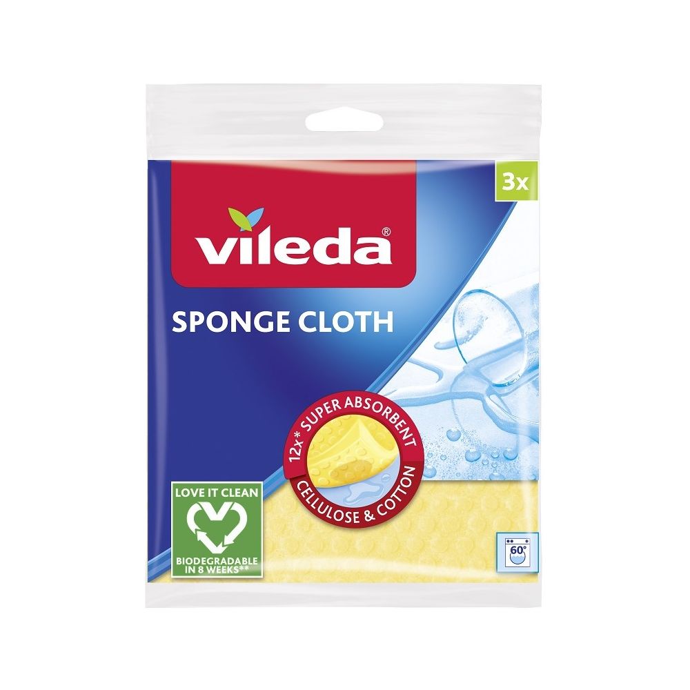 Попиваща кърпа VILEDA Sponge cloth, 3 бр. Попиваща кърпа VILEDA Sponge cloth, 3 бр.