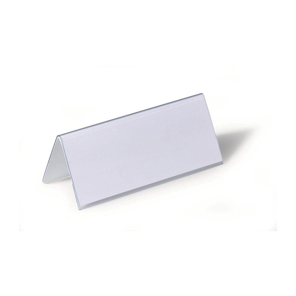 Поставка за идентификация Durable, 61х122х150 мм, настолна, прозрачна