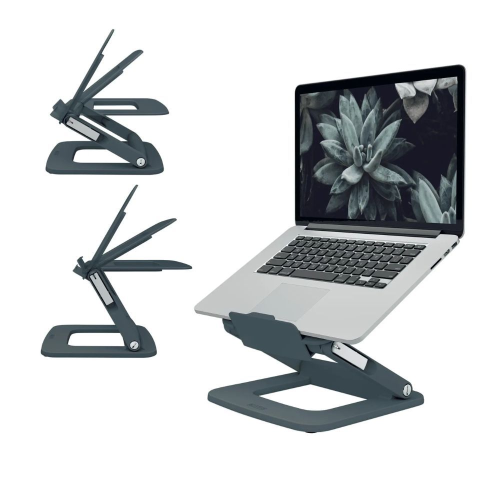 Поставка за лаптоп LEITZ Ergo Multi-Angle, 258х45x253 мм, регулируема, графит Поставка за лаптоп LEITZ Ergo Multi-Angle, 258х45x253 мм, регулируема, графит