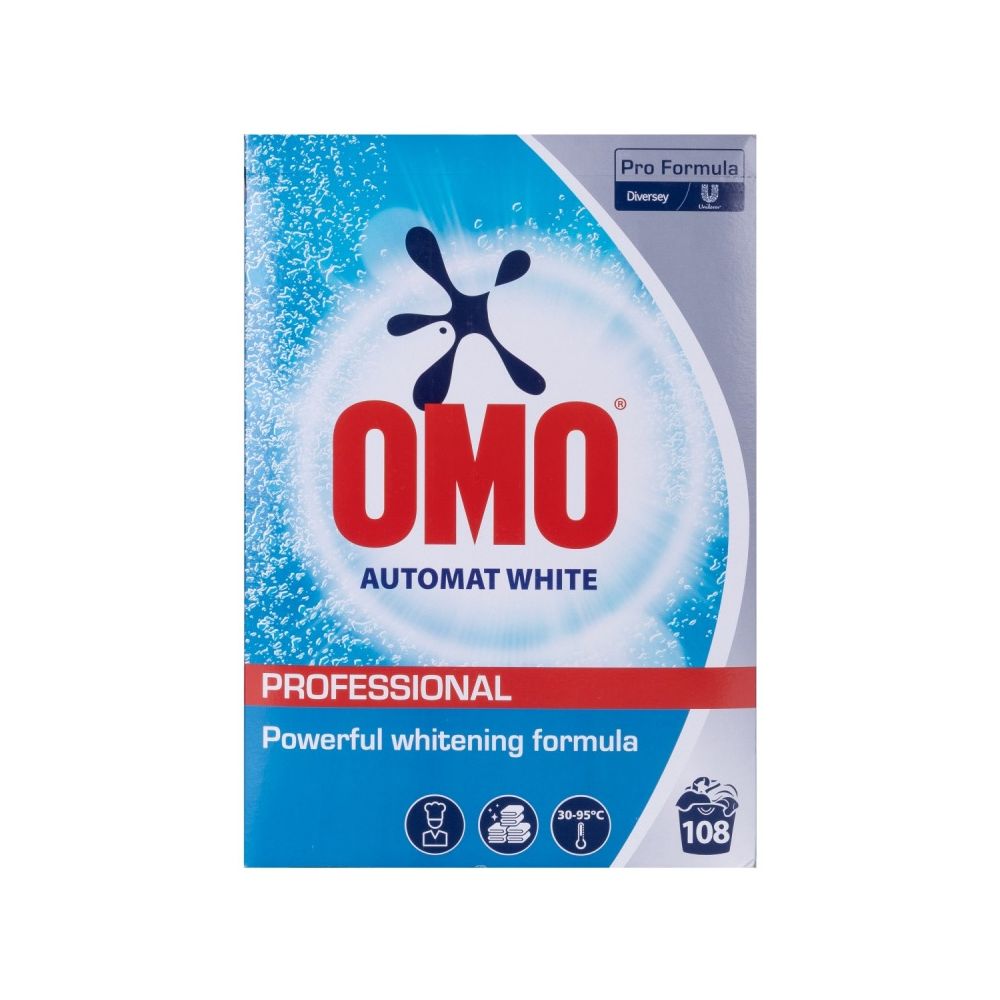 Прах за пране за бели тъкани OMO Diversey, кутия 5.4 кг, 108 пранета