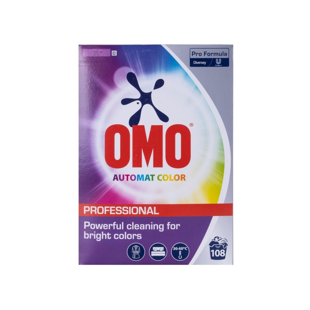 Прах за пране за цветни тъкани OMO Diversey, кутия 5.4 кг, 108 пранета