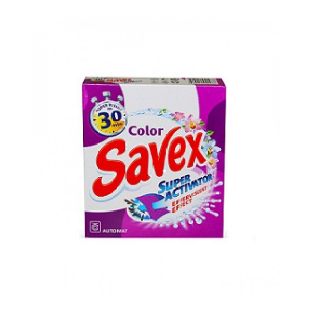 Прах за пране за цветни тъкани Savex Diamond Parfum, кутия 300 г