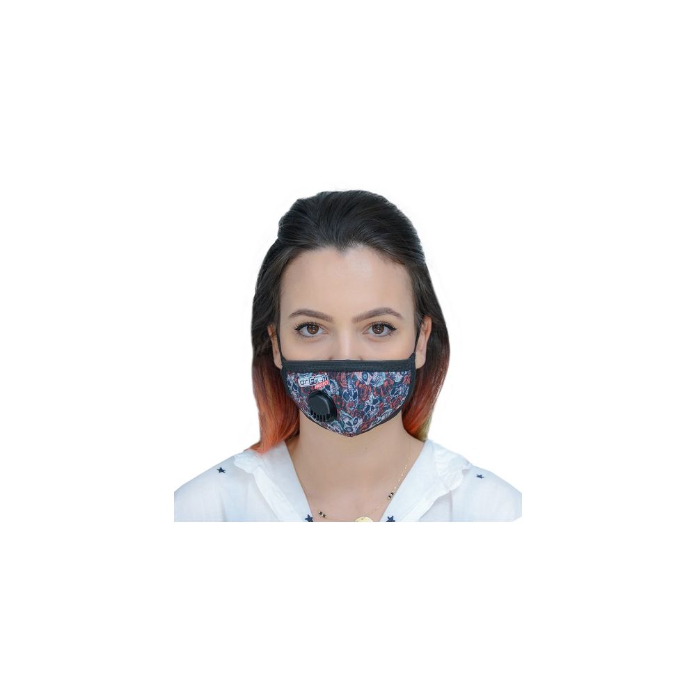Предпазна маска с клапан Dr. Frei Protect многократна, дизайн цветна, р-р XS/M