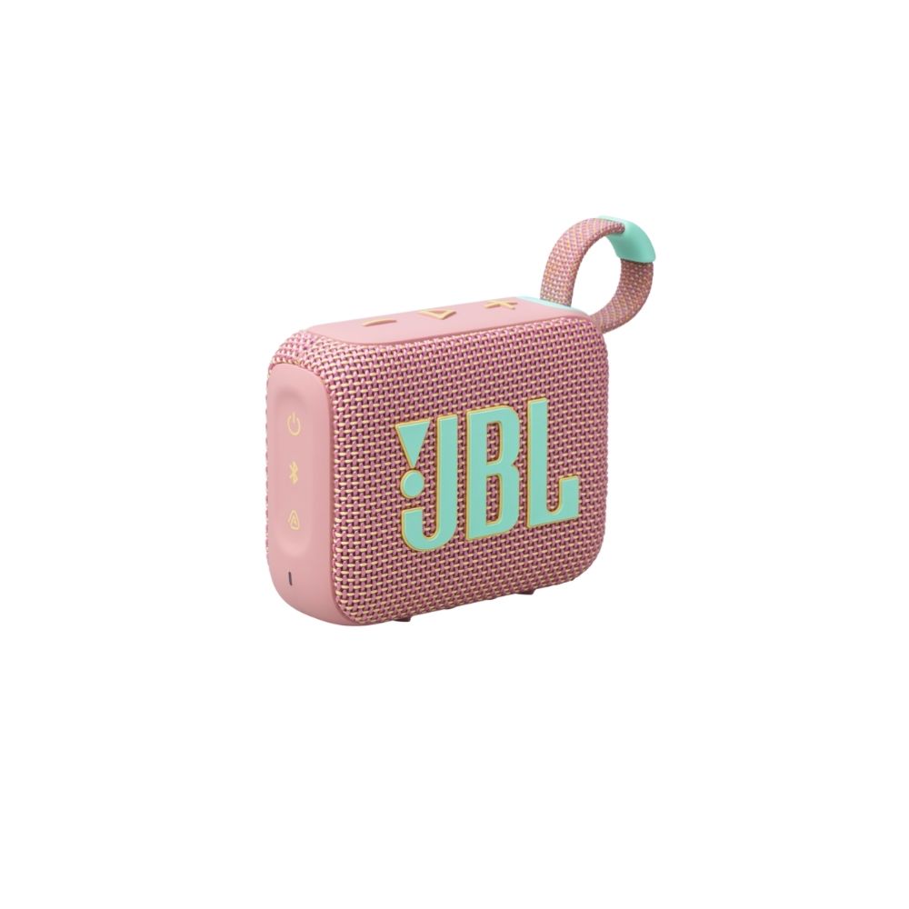 Преносима тонколонка JBL GO 4, водоустойчива, Bluetooth 5.3, USB-C, розова