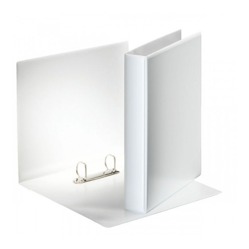 Презентационен класьор Esselte, 49708, A4, 38 мм, 2 ринга, D25 мм, с джоб на корицата, бял