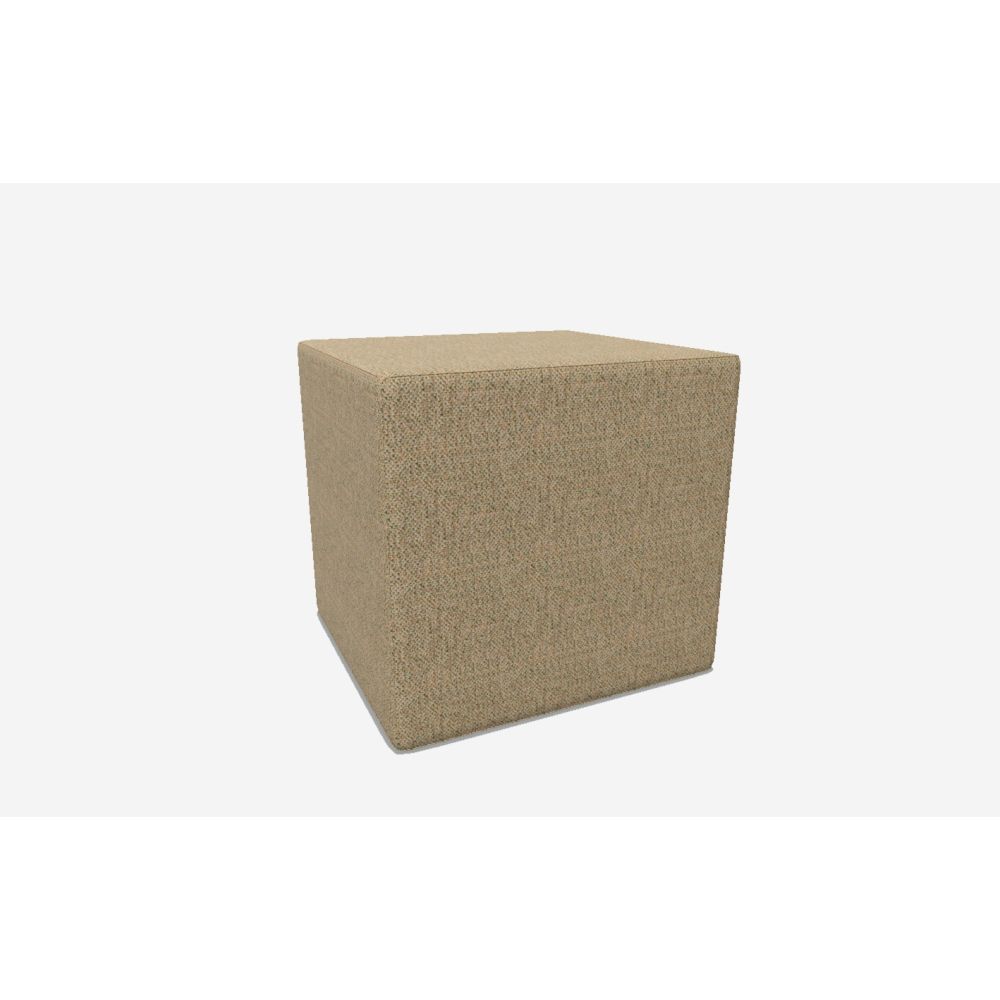 Пуф за сядане Dotto Square, 420х420х420 мм, тапицерия дамаска Moulin-Fr(3)MU38, бежова