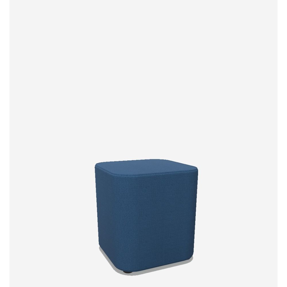 Пуф за сядане Tapa SQ, 450х450х470 мм, тапицерия дамаска Cura(2), CUR66167, синя