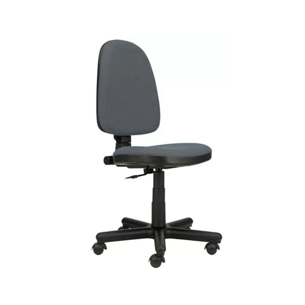 Работен стол Prestige C-U, дамаска, метална база с декоративни капаци, сив