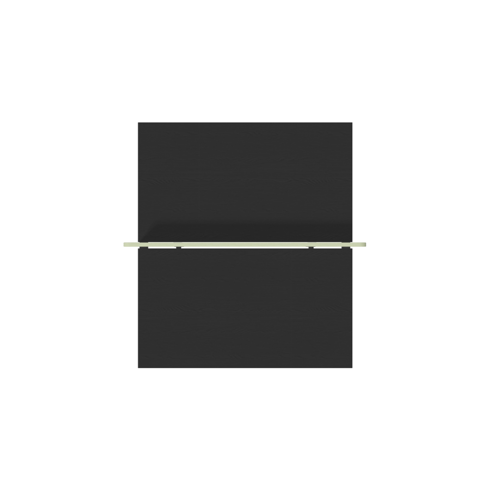 Работна станция с две места CS5040 Workbench, зелен панел,черна рамка,1400x1600x740 мм,25мм,графит