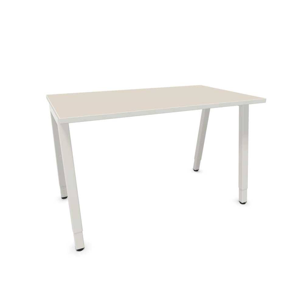 Работно бюро CS5040 A-leg, бяла рамка, 1200x700x740 мм, ПДЧ 25 мм, кашмир