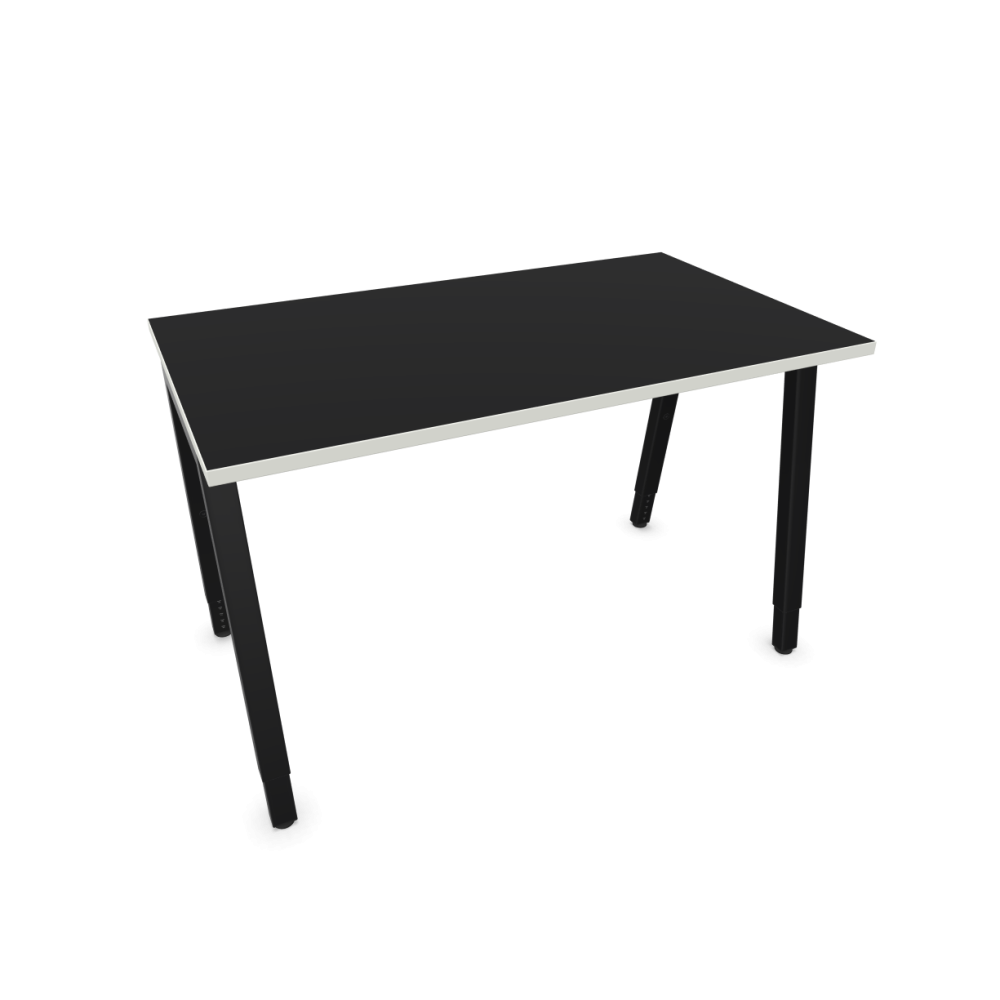 Работно бюро CS5040 A-leg, черна рамка, 1200x700x740 мм, ПДЧ 25 мм, черно