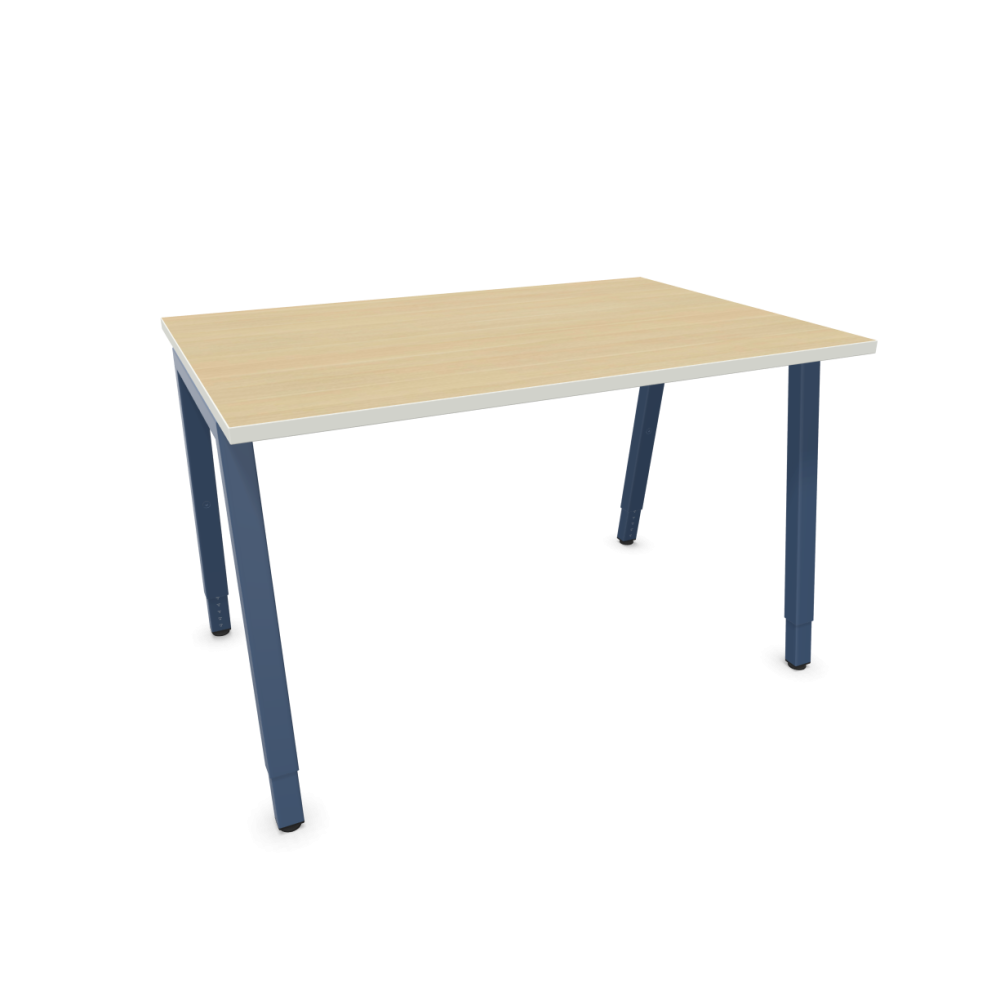 Работно бюро CS5040 A-leg, синя рамка, 1200x800x740 мм, ПДЧ 25 мм, дъб Кайзерберг