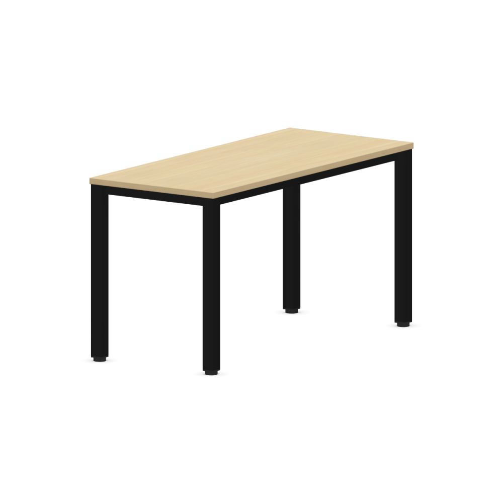 Работно бюро Easy Space с черен квадратен профил, 1400x600x740 мм, ПДЧ 25 мм,дъб Кайзерберг