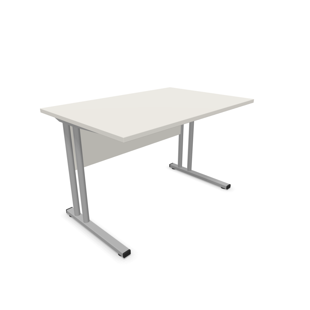 Работно бюро Easy Space със светлосив C профил, 1200x600x740 мм, ПДЧ 25 мм, светлосиво